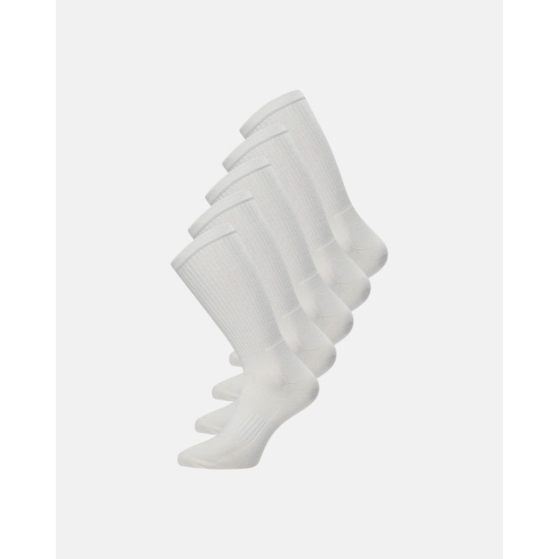 Claudio tennisstrømper 5-pack i hvid til herre billede 1