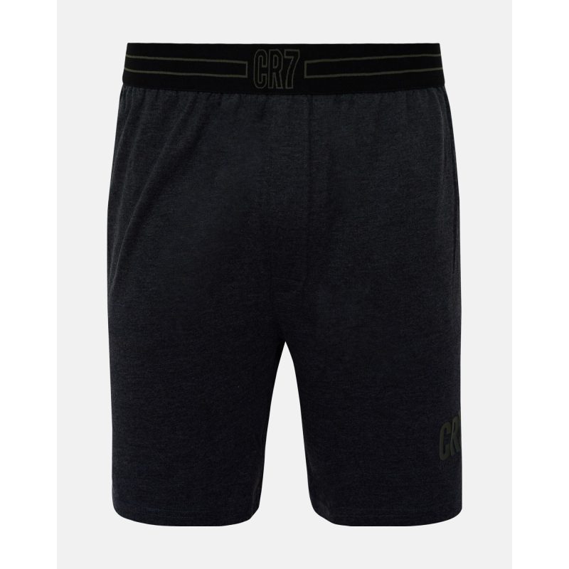 CR7 pyjamassæt i bomuld i mørkegrå til herre billede 4