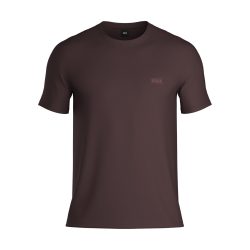 BOSS T-shirt med logo i brun til herre