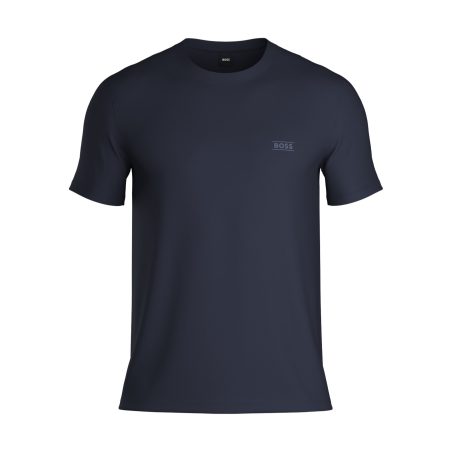 BOSS T-shirt med logo i mørkeblå til herre
