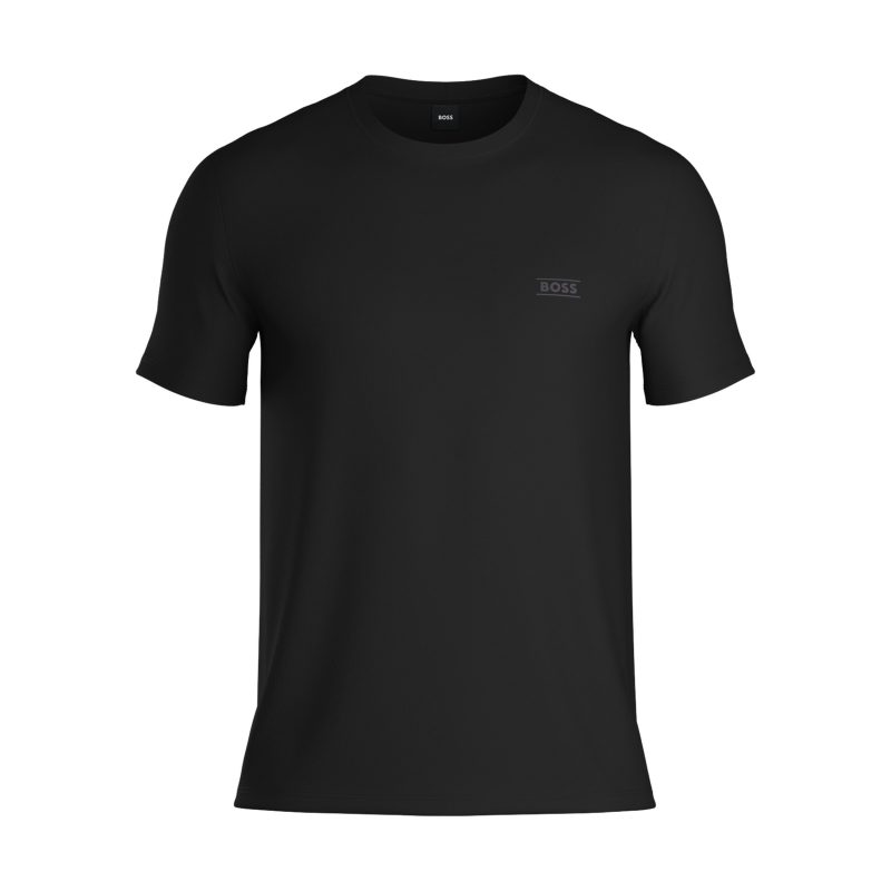 BOSS T-shirt med logo i sort til herre billede 1