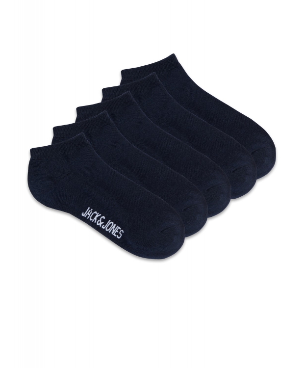 Jack & Jones Dongo 5-pak navy ankelsokker til herre – onesize billede 2