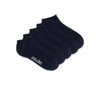 Jack & Jones Dongo 5-pak navy ankelsokker til herre – onesize