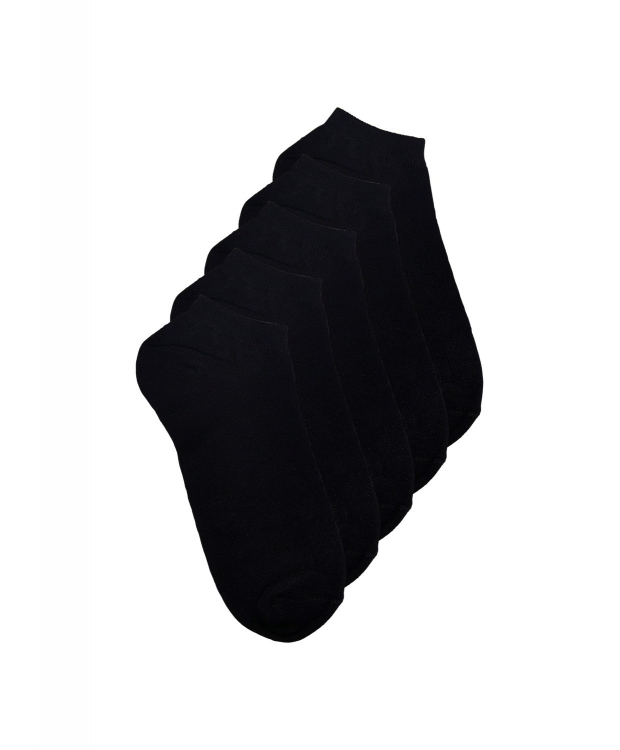 Jack & Jones Dongo 5-pak sort ankelsokker til herre – onesize billede 2
