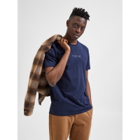 Selected Boris navy printet T-shirt til herre – outlet