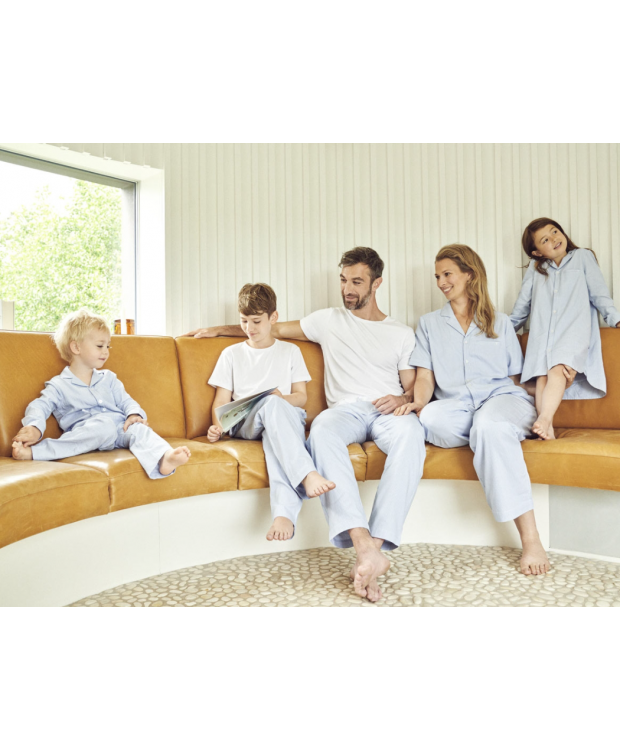 JBS of Denmark blåstribet bambus pyjamassæt til børn – gaveæske – Outlet billede 9