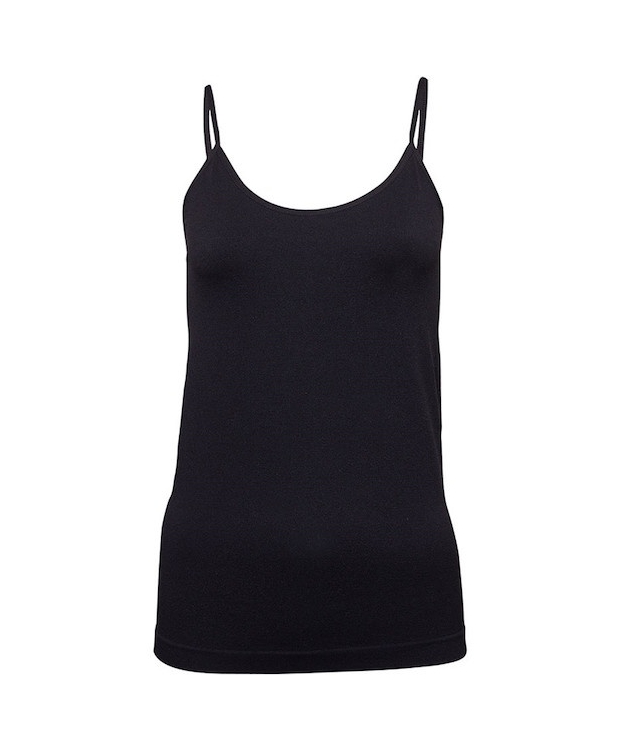 Decoy microfiber singlet med regulerbare stropper sort billede 1