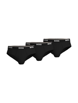 BOSS 3-pak Briefs til Herre i Sort – Bomuld med Stretch