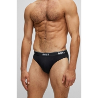 BOSS 3-pak Briefs til Herre i Sort – Bomuld med Stretch