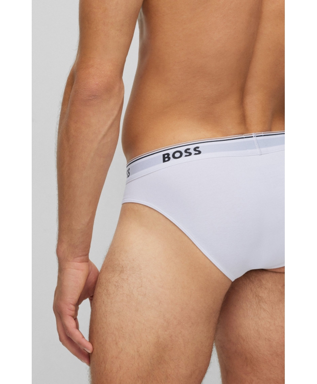 BOSS 3-pak hvide briefs til herre billede 5