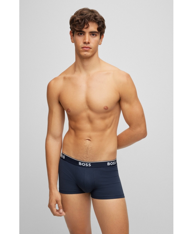 BOSS 3-pak navy boksershorts til herre billede 3