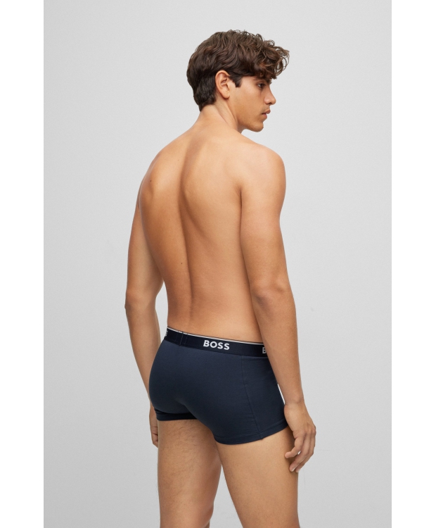 BOSS 3-pak navy boksershorts til herre billede 4