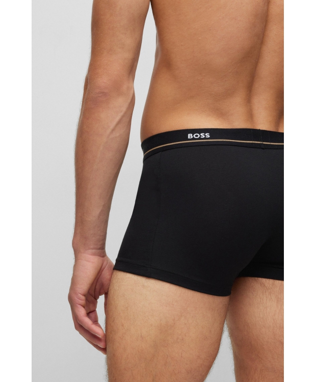 BOSS 5-pak boksershorts i sort, mørkeblå og hvid billede 7