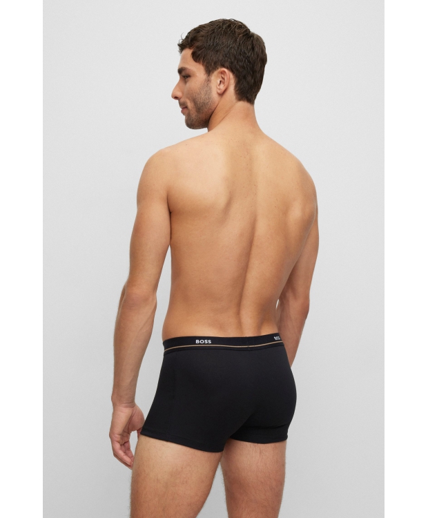BOSS 5-pak boksershorts i sort, mørkeblå og hvid billede 5
