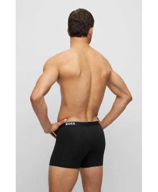 BOSS 3-pak boksershorts i sort og grå til herre billede 7