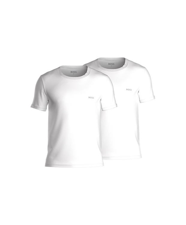 BOSS 2-pak hvide T-shirts med rund hals billede 1