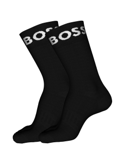 BOSS 2-pak sorte sportsstrømper til herre – 39–46