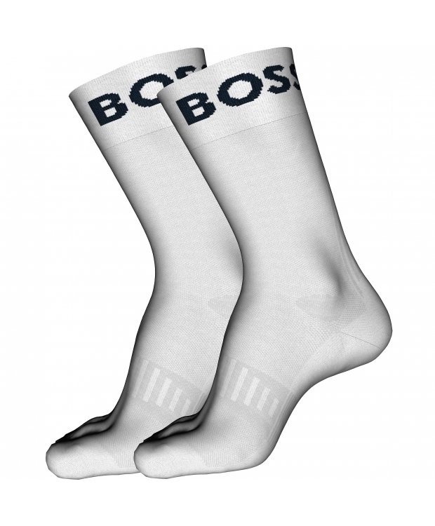 BOSS 2-pak hvide sportsstrømper til herre – 39–46 billede 1