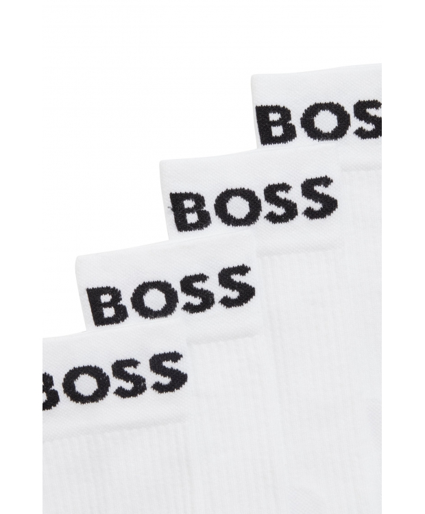 BOSS 2-pak hvide sportsstrømper til herre – 39–46 billede 3