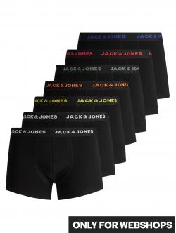 Jack & Jones 7-pak sorte boxershorts til herre