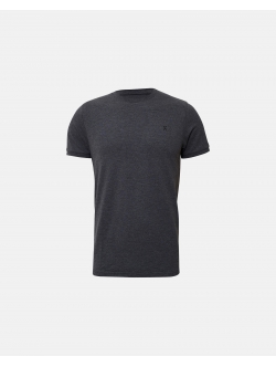 JBS of Denmark mørkegrå piqué-T-shirt med bambusviskose til herre