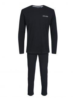 Jack & Jones sort pyjamas- og loungesæt i gaveæske