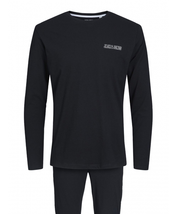Jack & Jones sort pyjamas- og loungesæt i gaveæske billede 2