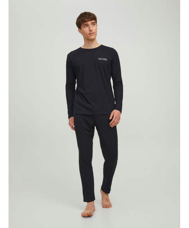 Jack & Jones sort pyjamas- og loungesæt i gaveæske billede 5