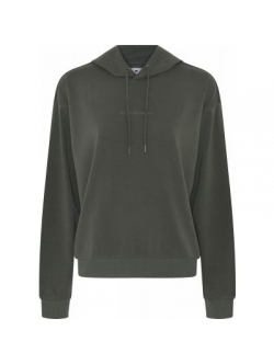 JBS of Denmark bambus-hoodie i dark olive til kvinder