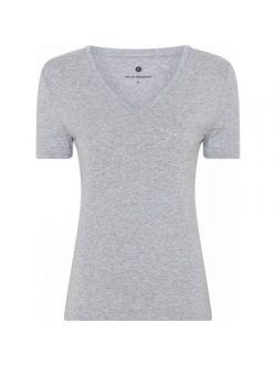 JBS of Denmark bambus V-hals T-shirt i grå til kvinder