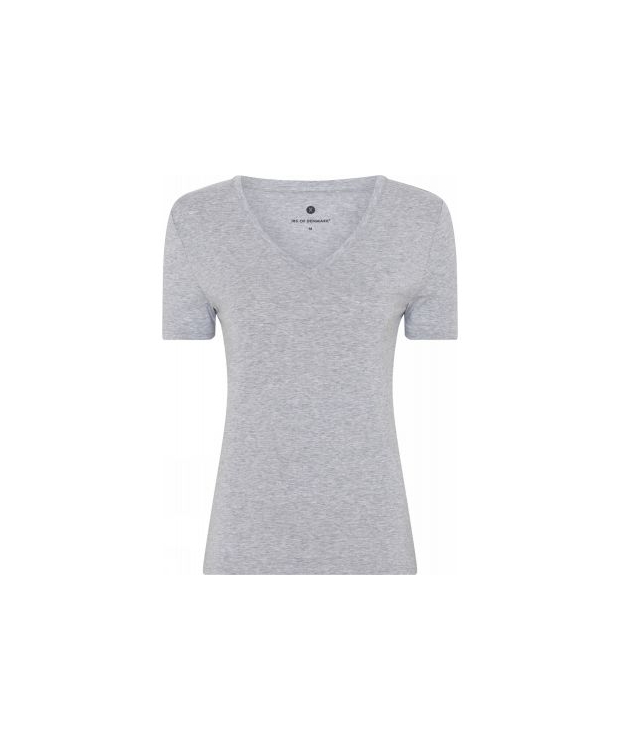 JBS of Denmark bambus V-hals T-shirt i grå til kvinder billede 1