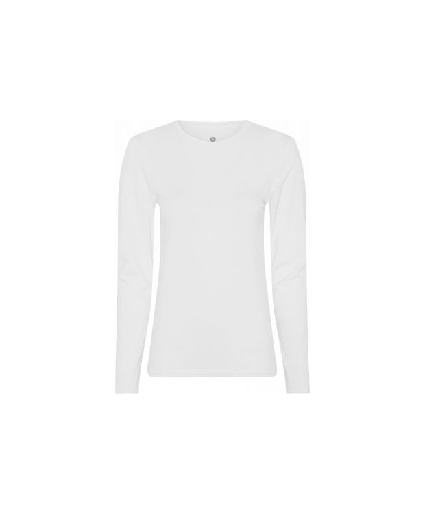 JBS of Denmark langærmet bambus-T-shirt i hvid til kvinder billede 1
