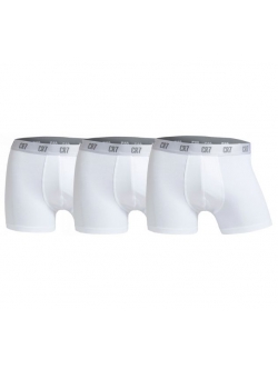 3 par CR7 3-pak hvide boxershorts i økologisk bomuld
