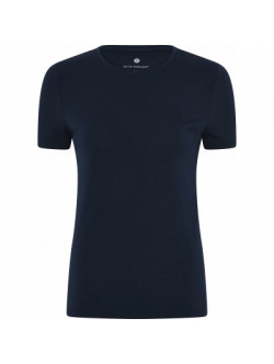 JBS of Denmark FSC-bambus T-shirt rund-hals i navy til kvinder