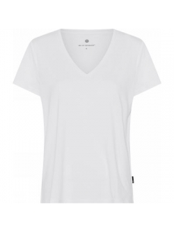 JBS of Denmark FSC-bambus T-shirt v-hals i hvid til kvinder