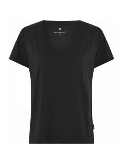JBS of Denmark FSC-bambus T-shirt v-hals i sort til kvinder