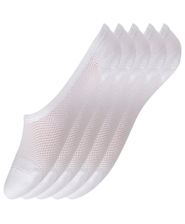 Decoy Quick Dry hvide footies 5-pak til kvinder billede 1