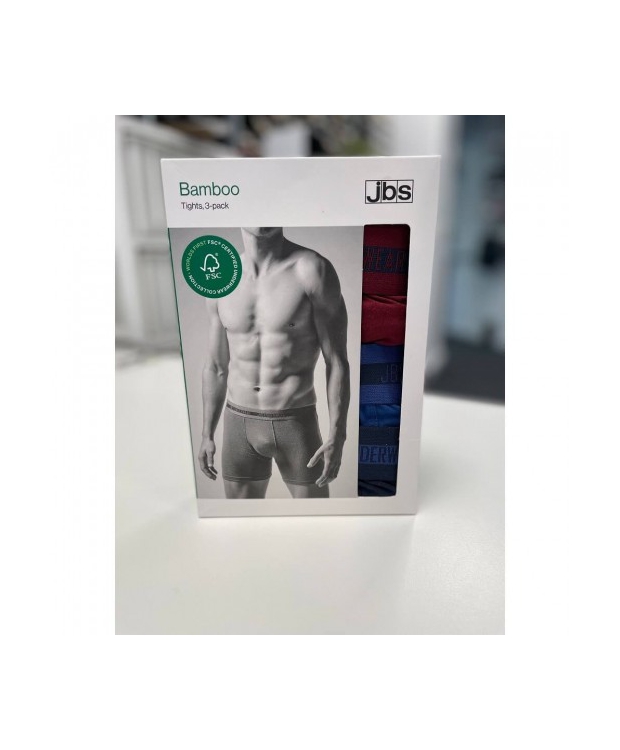 JBS 3-pak bambus boxershorts i sort og blå – herre – Outlet billede 2