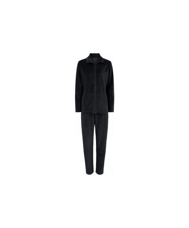 Decoy velour pyjamassæt i sort til kvinder billede 1