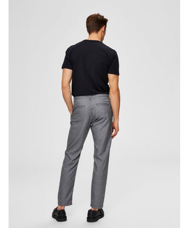 Selected t-shirt med v-hals i sort til herre billede 2