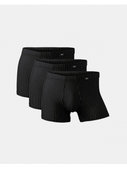 JBS 3-pak microfiber boxershorts i sort med striber – herre