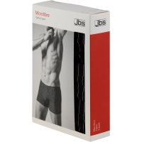 JBS 3-pak microfiber boxershorts i sort med striber – herre