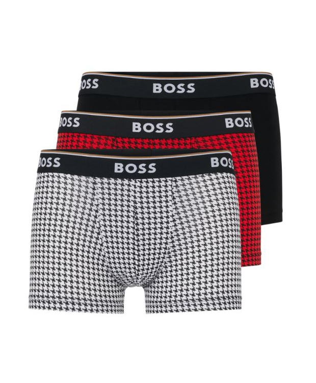 BOSS 3-pak boxershorts i multifarvet design – herre – OUTLET billede 1