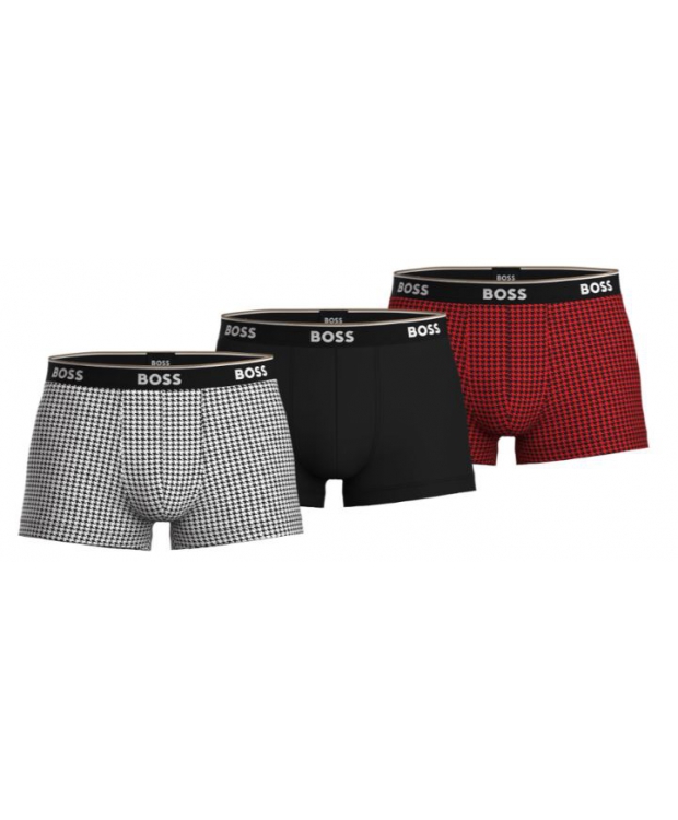 BOSS 3-pak boxershorts i multifarvet design – herre – OUTLET billede 2