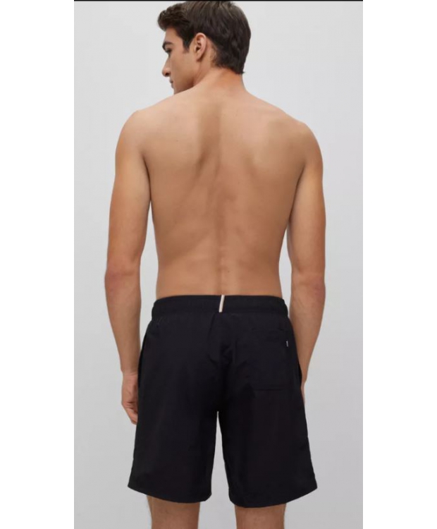 BOSS badeshorts i sort med logo til herre billede 3