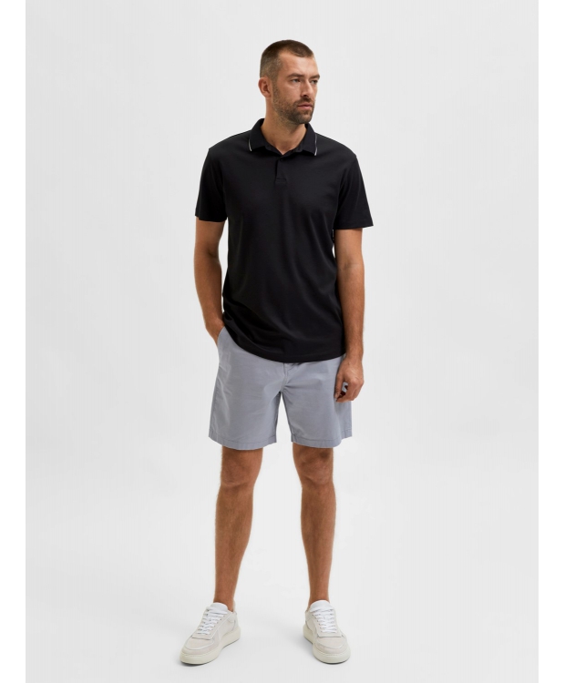 Selected kortærmet COOLMAX polo i sort til herre – OUTLET billede 6