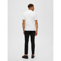 Selected klassisk polo i økologisk bomuld – hvid – herre – OUTLET