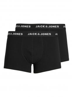 Jack & Jones 2-pak boxershorts i sort til herre