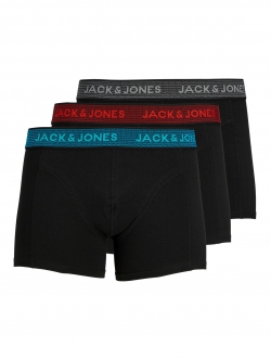 Jack & Jones 3-pak boxershorts i grå/asphalt til herre