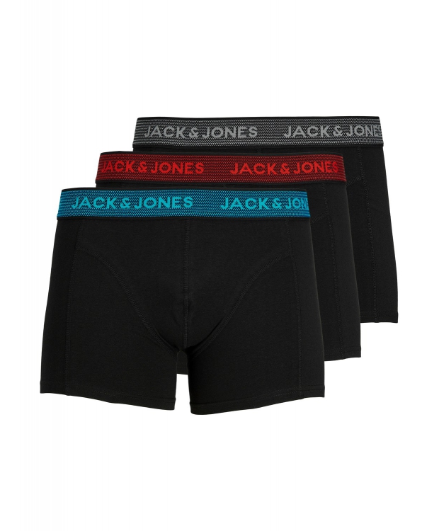 Jack & Jones 3-pak boxershorts i grå/asphalt til herre billede 1